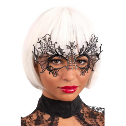 Černá kovová škraboška lux