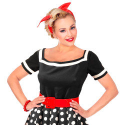 Dámský opasek červený retro