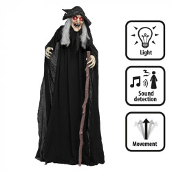 Čarodejnícka figurína, osvetlená, hovoriaca a pohybujúca sa