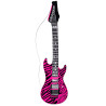 Nafukovací elektrická kytara růžová