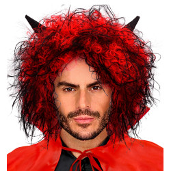Čertovská paruka s rohy