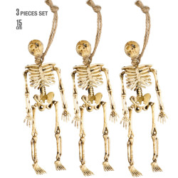 Kostlivci na zavěšení dekorace 3 ks