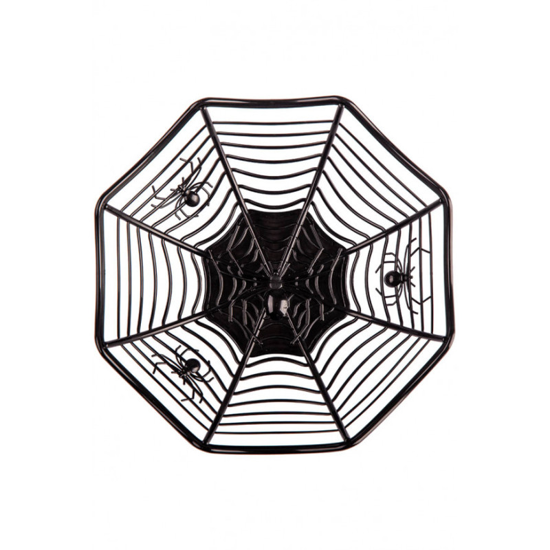 Čarodějnický košík na stůl motiv pavouk