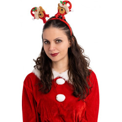 Vianočná čelenka s medvedíkmi