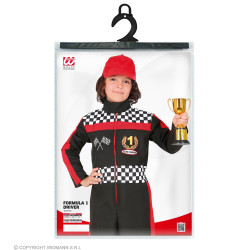 Kostým pretekára Formuly veľkosť 158
