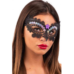 Krajková škraboška s kamínky