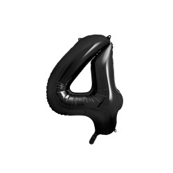 Foliová číslice-4 černá -86 cm