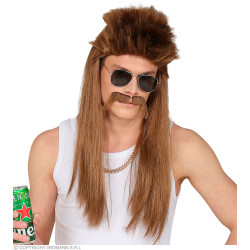 Parochňa s fúzmi Redneck American z 80. rokov