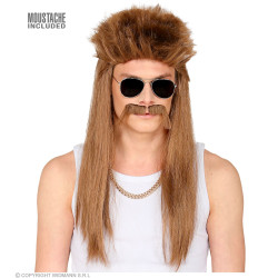 Parochňa s fúzmi Redneck American z 80. rokov