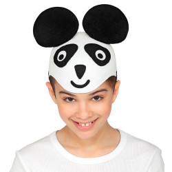 Čepička panda látková