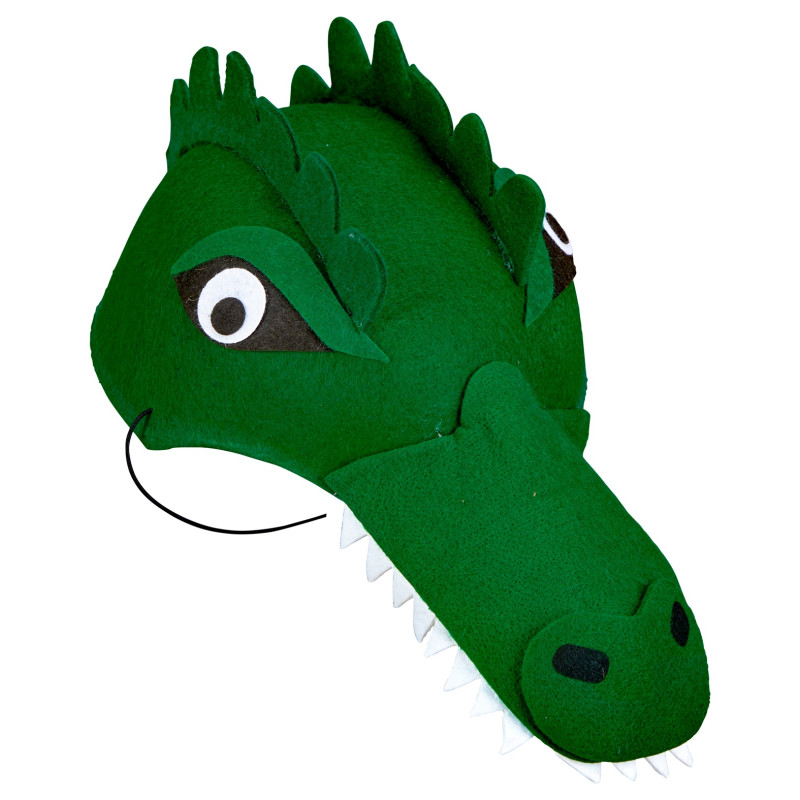 Čepička krokodýl plstěná