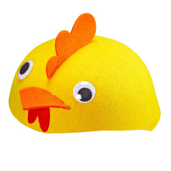 Filcová slepačia čiapka