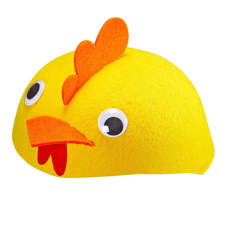 Filcová slepačia čiapka