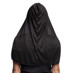 Latexová maska křičící jeptiška s kapucí