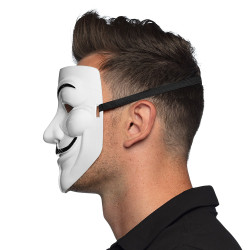 Plastová maska Anonymus