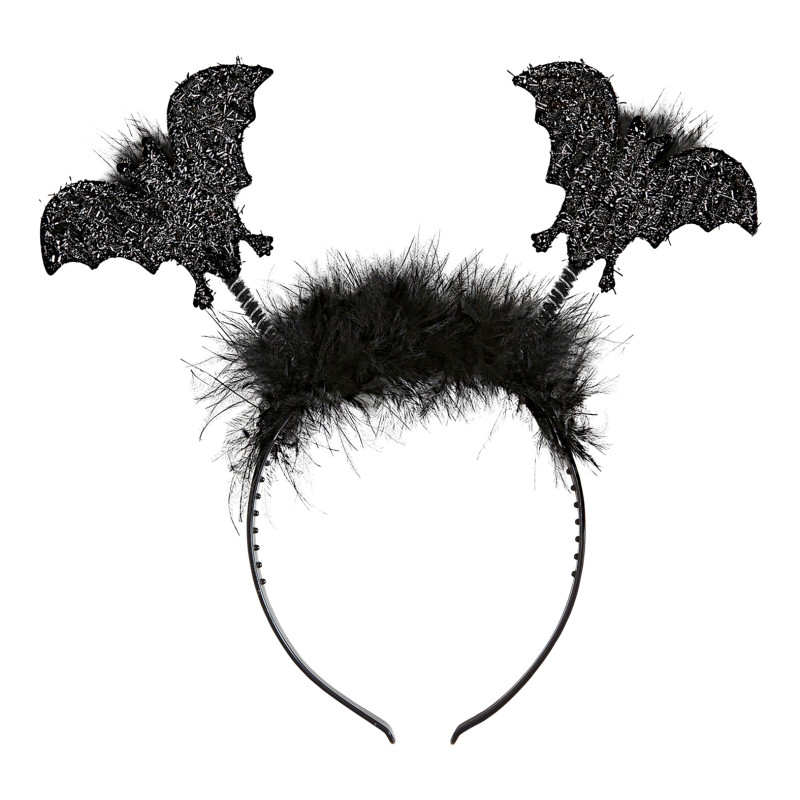 Halloweenová čelenka s netopierom