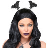 Halloweenová čelenka s netopierom