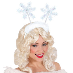 Vianočná čelenka so snehovou vločkou