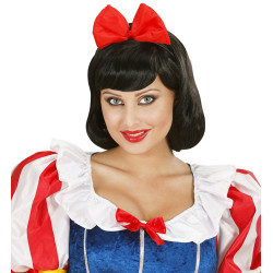 Červená mašľa na čelenke