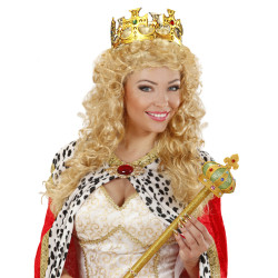 Korunka pro krále zlatá s kamínky