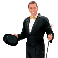 Zlatá blikajúca motýlik s flitrami