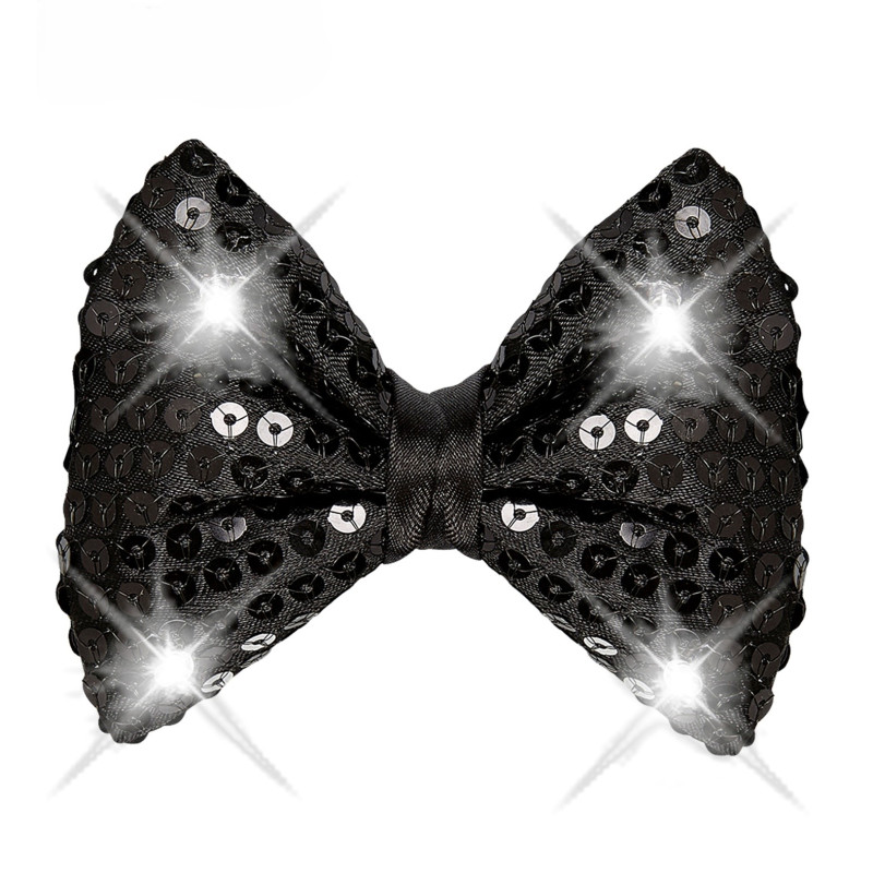 Čierna blikajúca motýlik s flitrami