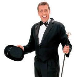 Čierna blikajúca motýlik s flitrami