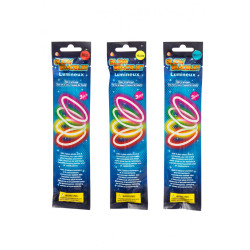 3 fluorescenční náramky