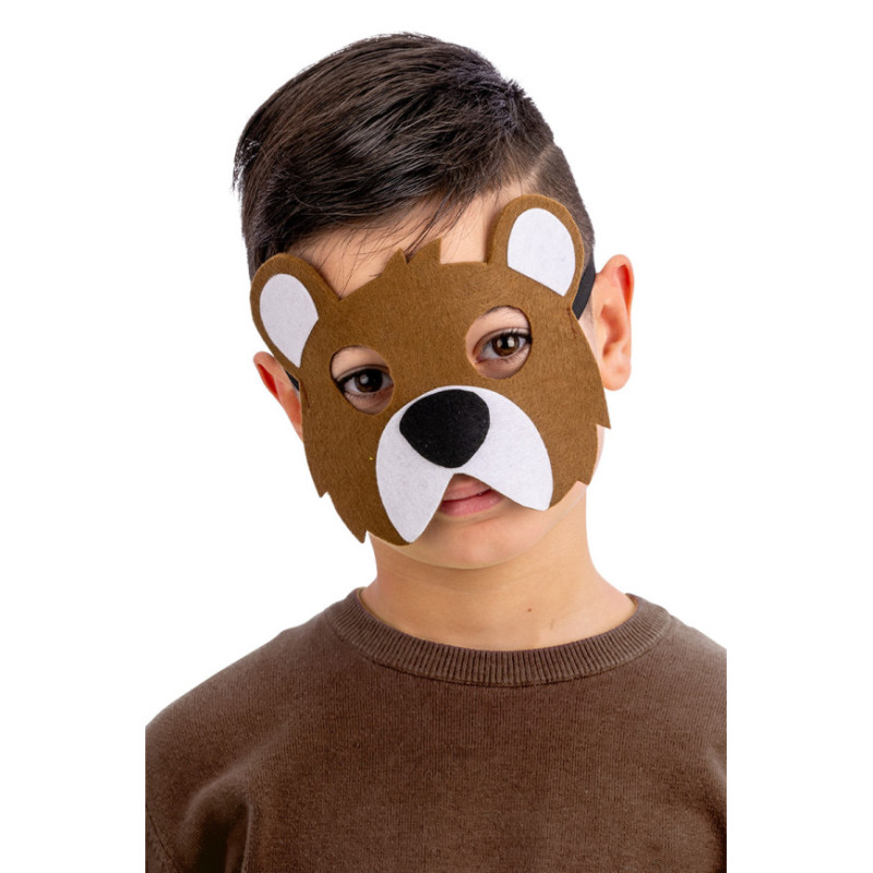 Medvedia maska pre deti