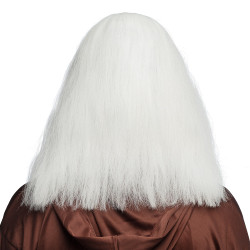 Paruka s pleší stařec s vousy a obočím