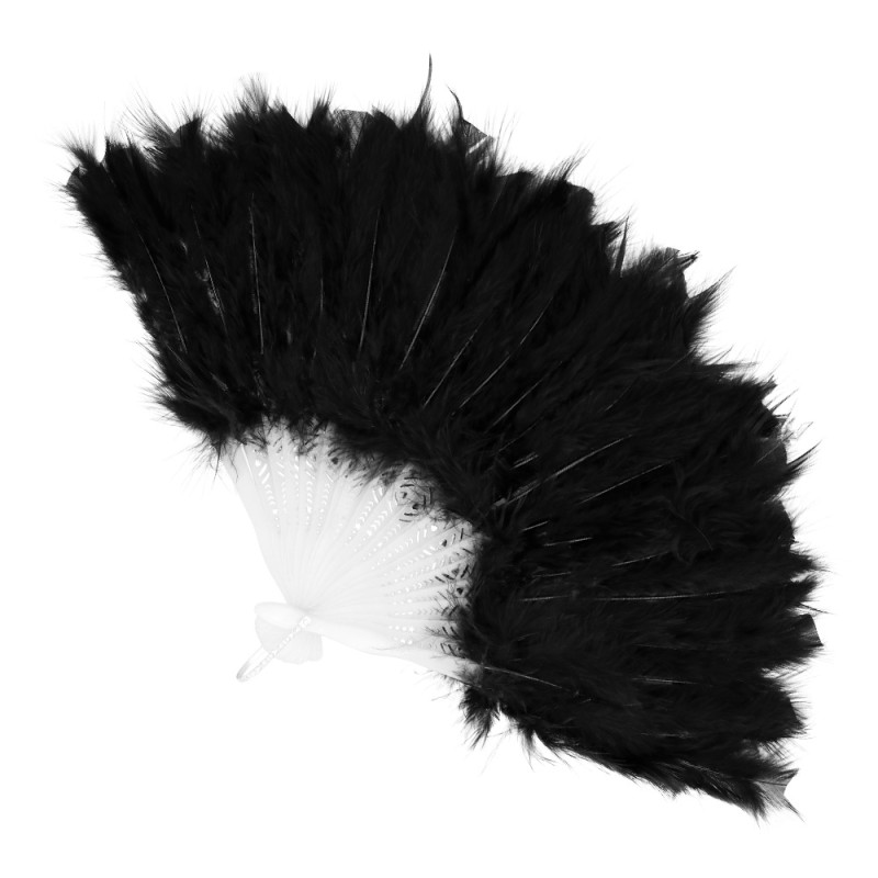 Vějíř černý z peří