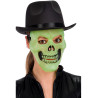 Maska zelená lebka