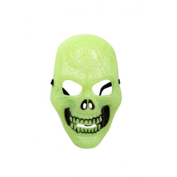 Maska zelená lebka