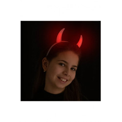 Fluorescenční čelenka s rohy