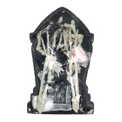 Sada dekorací na Halloween s náhrobkem