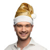 Vianočná čiapka Santa, zlatá