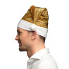 Vianočná čiapka Santa, zlatá