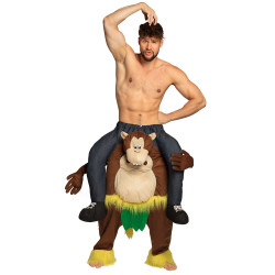 Kostým opice na chrbte