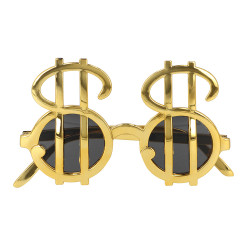 Sada doplňků Dolar (brýle, motýlek a šle)