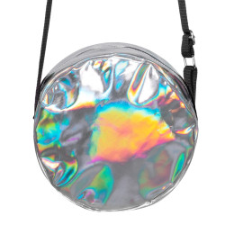 Kabelka disco stříbrná