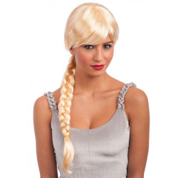 Dámská blond paruka s copem