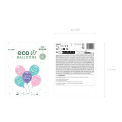 Sada 5 balónků Happy Bithday růžová