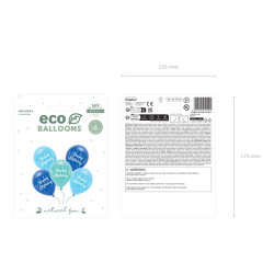 Sada 5 balónků Happy Bithday modrá