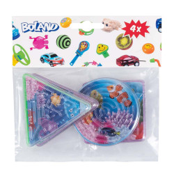 Sada 4 party hraček bludiště s kuličkou