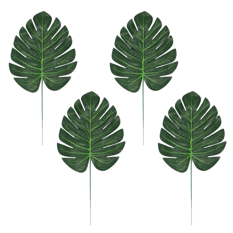 Dekorační palmové listy 4 ks 33 x 17 cm