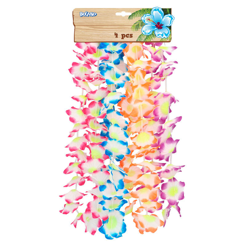 Havajský věnec květinový 4 ks