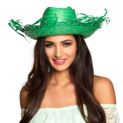 Havajský slamenný klobúk, farebný