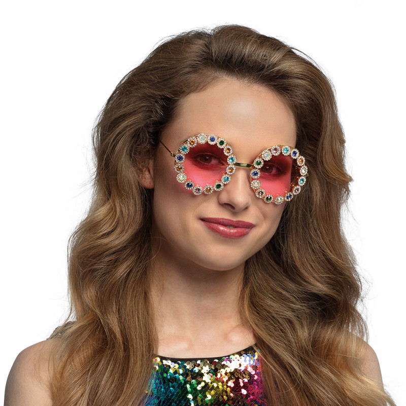 Hippie okuliare s kamienkami