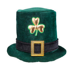 Zelený cylindr  Patrick's day s trojlístkem