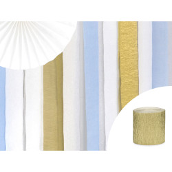 Krepová stuha zlatá 4 ks